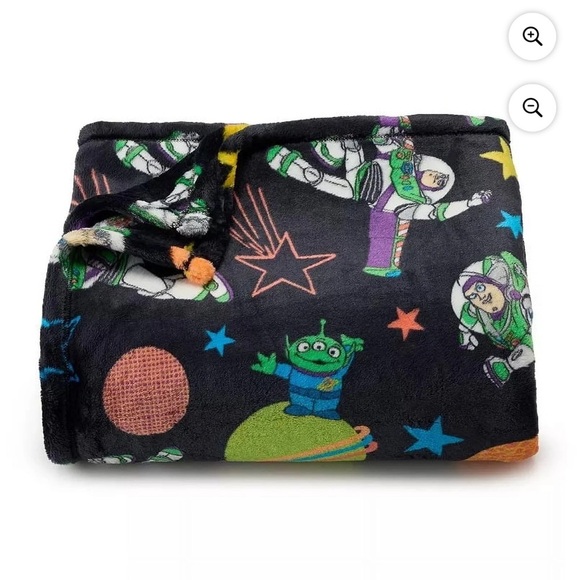 Disney Pixar Toy Story Buzz Alien The Big One Plush Throw Blanket - Picture 1 of 5